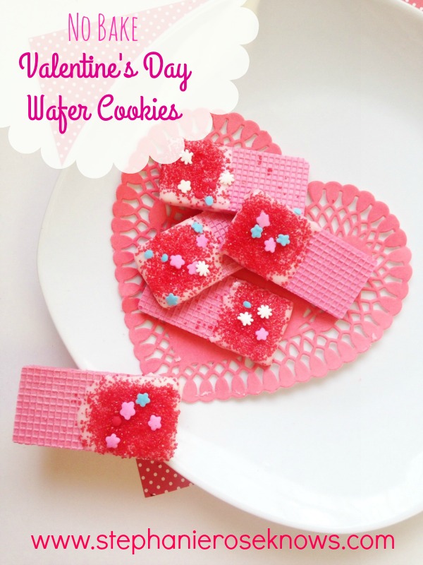 Valentine's Day Wafer Cookies